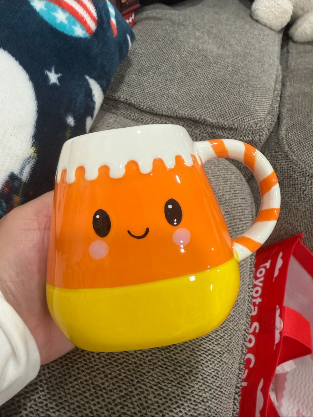 Cute Candy Corn Mug - Orange & Yellow